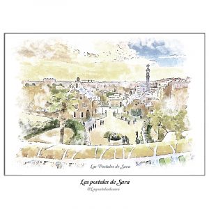 Postal Parque Güell, Barcelona