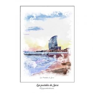 Postal Barcelona, Playa de la Barceloneta