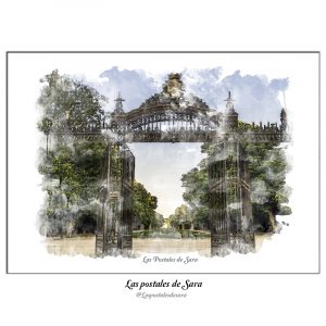 Postal Madrid, El Parque de El Buen Retiro