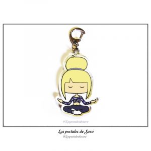 Llavero yoga, llavero yogui