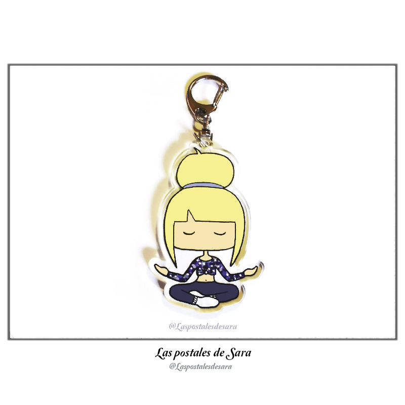 Llavero yoga, llavero yogui