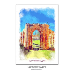 Postal del Monasterio de San Juan, Soria
